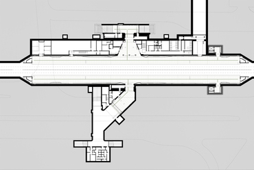 Az Ecseri út állomás felújításának tervrajzai – alaprajz – Forrás: Bright Field Studios