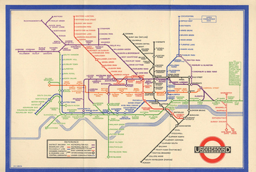 Harry Beck eredeti londoni metrótérképe. – Fotó: Londontopia