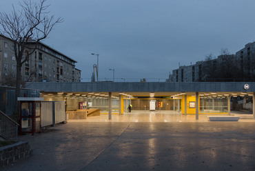 A Pöttyös utca állomás felszíni pavilonépülete a felújítás után – Fotó: Danyi Balázs