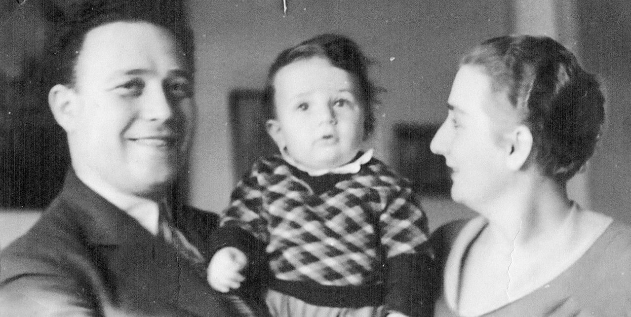 Vadász György szüleivel 1935 körül (Vadász Bence)