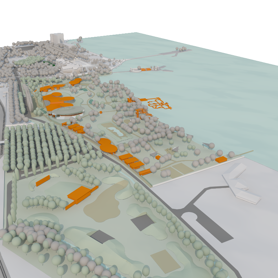 Keszthely balatoni központjának fejlesztése 2020. pályázat a „Mi strandunkra” – látványterv: Kleska Gábor Márk