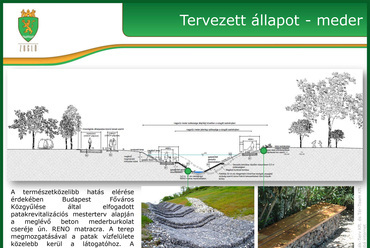 A Rákos-patak revitalizációja: a meder. Forrás: Zuglói Önkormányzat