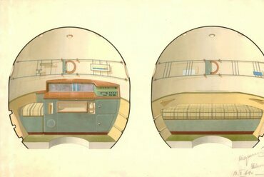 A Szojúz űrrepülőgép orbitális kabinjának Koroljov által jóváhagyott verziója, 1964. Forrás: ru.wikipedia.org