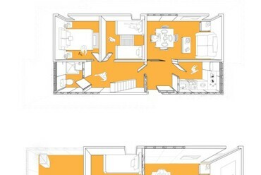 Housing+, földszinti és emeleti alaprajz. Forrás tatianabilbao.com