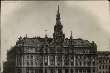 Budapest, New York-palota, 1900 körül, tervező: Hauszmann Alajos, Korb Flóris és Giergl Kálmán (Erdélyi Mór felvétele, FSZEK, Budapest Gyűjtemény) 