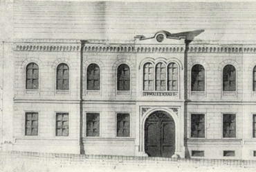 Sopron, Evangélikus árvaház terve 1835 körül, tervező: Handler József (Soproni Szemle, 1962/1., 23. o.)