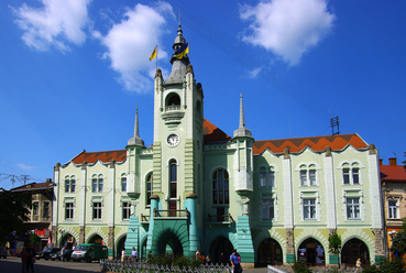 Munkács, Városháza, tervező: ifj. Bobula János (Wikipedia)