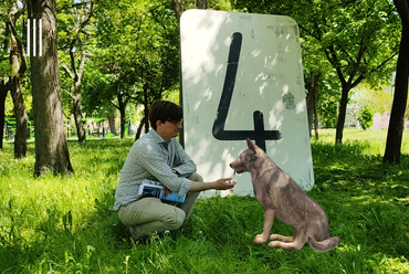 Hála a kiterjesztett valóságnak, Kántor kutyával még játszani is lehet. Fotó: ARcheo Group