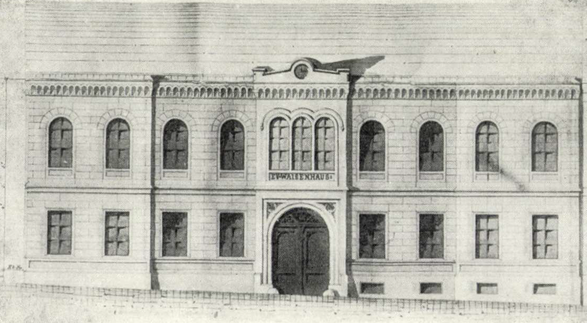 Sopron, Evangélikus árvaház terve 1835 körül, tervező: Handler József (Soproni Szemle, 1962/1., 23. o.)
