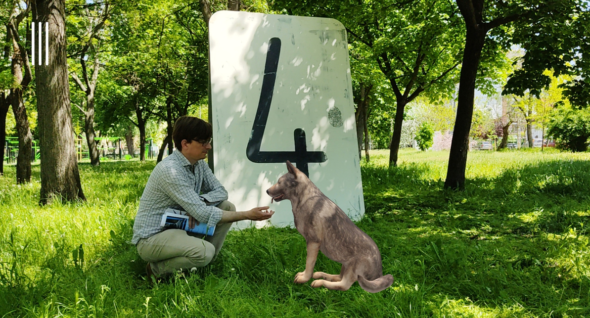 Hála a kiterjesztett valóságnak, Kántor kutyával még játszani is lehet. Fotó: ARcheo Group