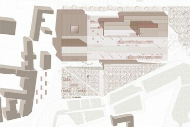 A dmb műterem terve a Tata Szíve építészeti pályázaton