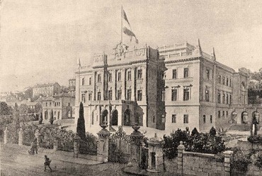  A kormányzói palota Fiuméban,  Hauszmann Alajos, 1893-1895., Kép forrása: dka.oszk.hu