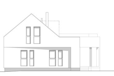 	R36 családi ház – új homlokzat– tervező: Béres Építésziroda