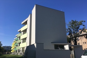 27 lakásos lakóépület, Budapest, Sörgyár utca – vezető tervező: Csontos Györgyi, Vonnák Katalin – fotó: Csontos Györgyi