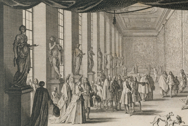 Sébastien Leclerc: Colbert Visiting the Gobelins 1665 (14.5 x 23.8 cm)