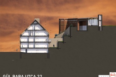 Gülbaba utcai fedett pályás távolba nézés – ZHJ Architects, SAGRA Architect