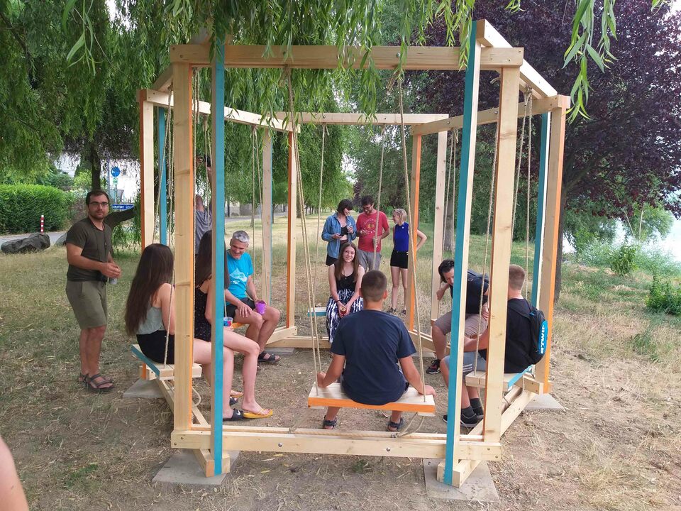 PONTIpoly fesztivál és TÉR_KÉPZŐ építőtábor – BME Urbanisztika Tanszék – fotó: a táborozók