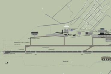 A Quintus Design terve a Debreceni Nemzetközi Repülőtér pályázatán. Helyszínrajz