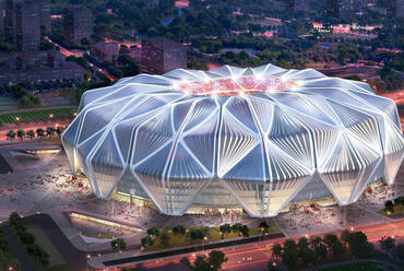 Evergrande Guangzhou Football Stadium – építész: Gensler – forrás: Gensler