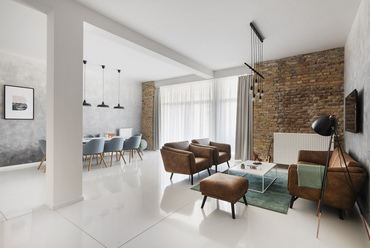 Loft B31 lakás belsőépítészet – építész: Pyxis Nautica