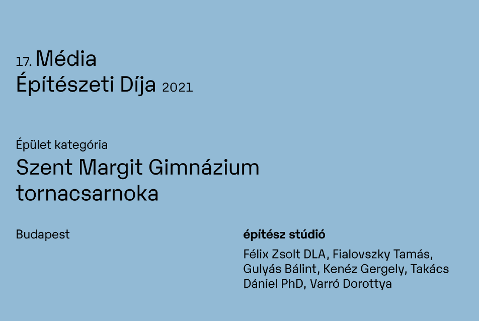 MÉD 2021 prezentációk: Szent Margit Gimnázium tornacsarnoka