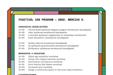 150 éves kari hallgatói fesztivál – Fesztivál 150. Forrás: BME