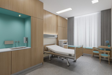 A Budai Egészségközpont látványtervei, Tervezők: Paulinyi&Partners, Az aula