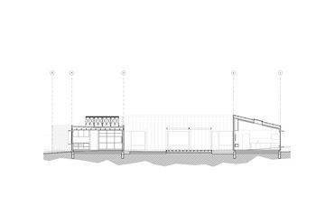 Fehér ház a Cotter Avenue-n – Metszet – Építész: Team Green Architects