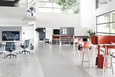 A Herman Miller OE1 Workspace Collection vonzó helyszíneket teremt a munkához és tanuláshoz. Forrás: Europa Design