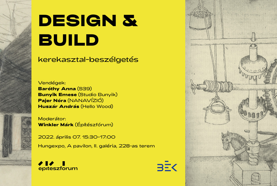 CONSTRUMA: ”Design & Build” – kerekasztal-beszélgetés