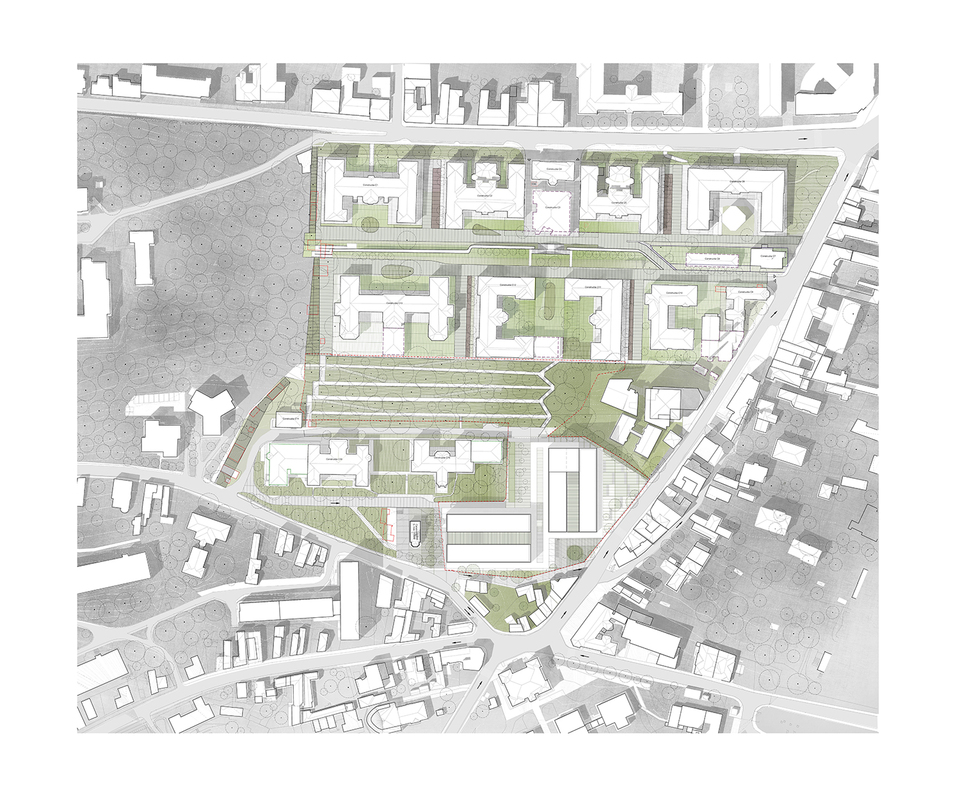 Transzplantációs központ Kolozsváron – Látványterv – Tervező: Pinearq + Dico si Tiganas + cra_de.studio