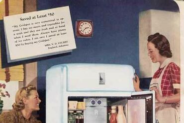 A Raymond Loewy által tervezett „Coldspot” Sears hűtőszekrény volt az egyik első termék, amit kifejezetten a vonzó formájával reklámoztak.