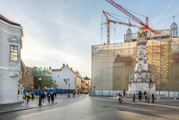 A Budai várnegyed építkezései 2022 májusában. Fotó: Gulyás Attila