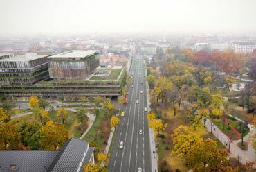 A Dürer Park fejlesztés 1. számú irodaháza, Tervezők: Avant-Garde Építész Stúdió, Építészek:  Kertész András Tibor DLA, Pék Elemér, Tóth Tamás