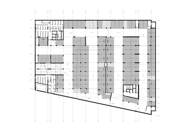 FBIS architects: BudaPart E épület, Budapest. Pince