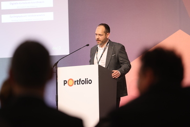 Grátzer Szabolcs a Portfolio konferenciájján. Forrás: Market Építő Zrt.