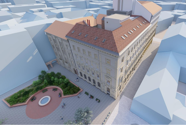 A Semmelweis Egyetem Fogorvostudományi Kar Fogászati és Szájsebészeti Oktató Intézet épületének felújítási terve. Forrás: ÉTDR