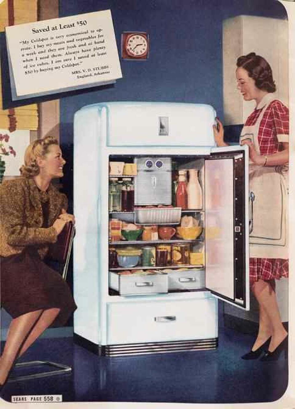 A Raymond Loewy által tervezett „Coldspot” Sears hűtőszekrény volt az egyik első termék, amit kifejezetten a vonzó formájával reklámoztak.