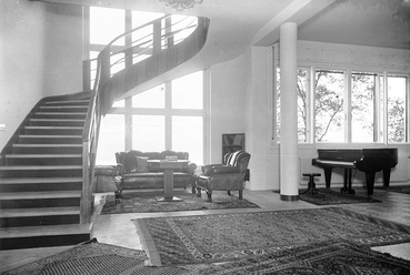 Szalon a Walter Rózsi-villa 1. emeletén. 1936 körül. Seidner Zoltán fotója. MÉM MDK Fotótár