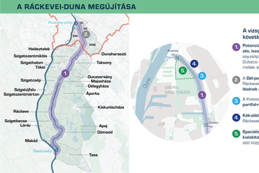 Térképen a Ráckevei-Duna megújítása. Forrás: BFK