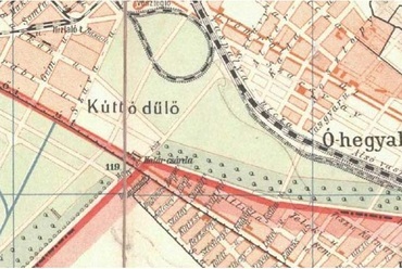 A terület térképe 1909-ből. Forrás: Arcanum