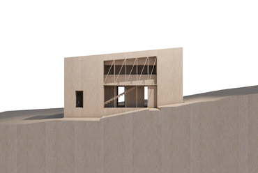 Családi ház Budaörsön – GINKGO Architects – makett render