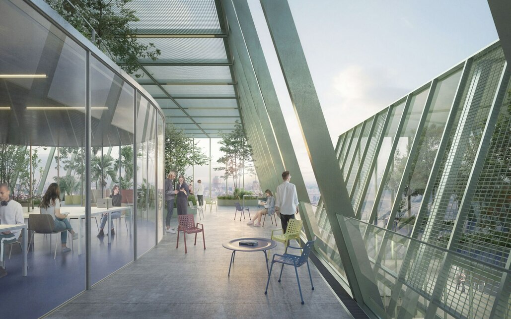 Új Európai Könyvtár, Milánó - Onsitestudio, Baukuh, Yellow Office - Látványterv: Onirism Studio (forrás: Milánói Önkormányzata)