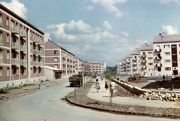 Magyarország, Pécs, Uránváros Kőrösi Csoma utca. (1958) Forrás: Fortepan / Lechner Nonprofit Kft. Dokumentációs Központ