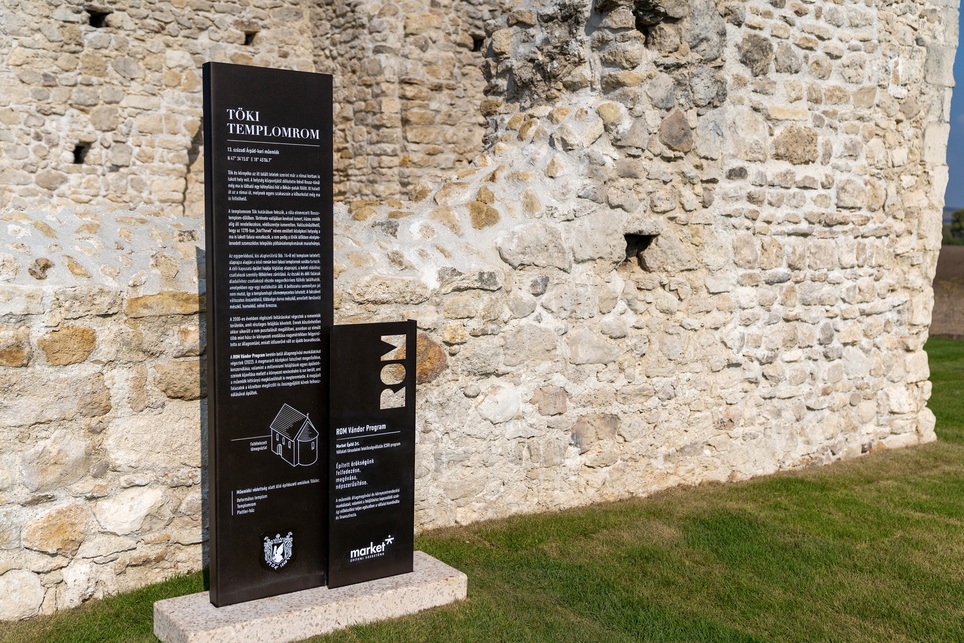 A töki templomrom felújítása, Fotó forrása: ROM Vándor program