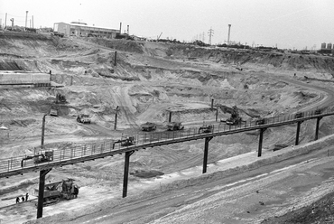 Szlovákia, Bős. A felvétel a vízlépcső építésekor készült. (1984) Fortepan / Wittner Lucia