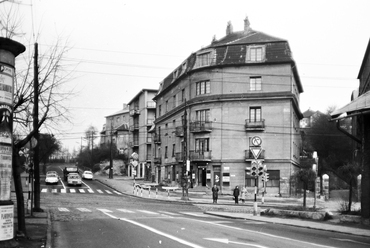 Hegyalja út az Alkotás utca - Budaörsi út találkozásánál, 1971. Forrás: Fortepan/FŐMTERV