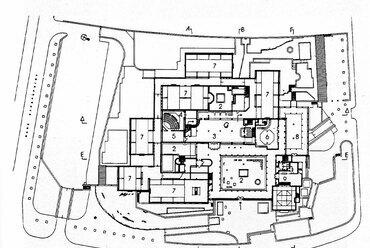 Bizánci Kultúra Múzeuma, Thesszaloniki (1993) – Alaprajz, földszint – Tervező: Kyriakos Krokos 