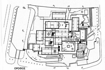 Bizánci Kultúra Múzeuma, Thesszaloniki (1993) – Alaprajz, emelet – Tervező: Kyriakos Krokos