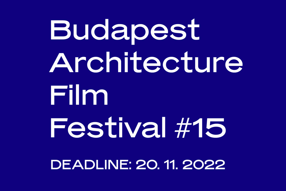 Jövőre ismét Budapesti Építészeti Filmnapok –  Várják a jelentkezőket